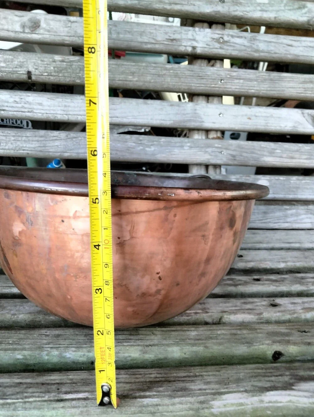 Vintage/Antique French Copper Mixing Bowl